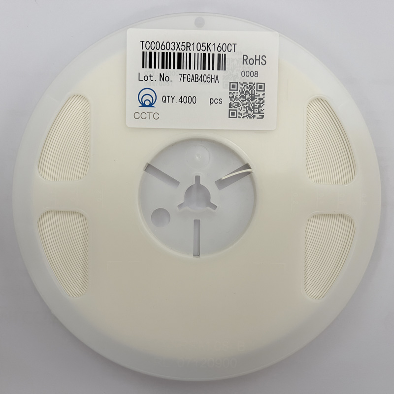 三環(huán)貼片電容TCC0603X5R105K160CT