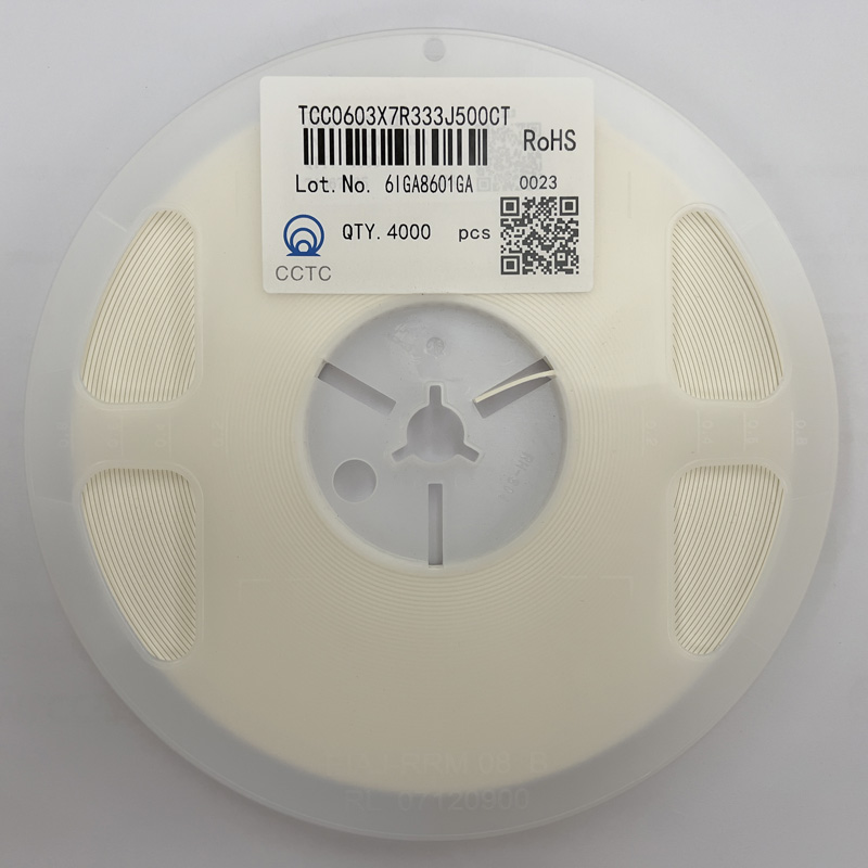 三環(huán)貼片電容TCC0603X7R333J500CT