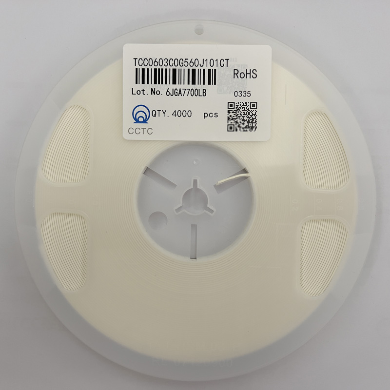 三環(huán)貼片電容TCC0603C0G560J101CT