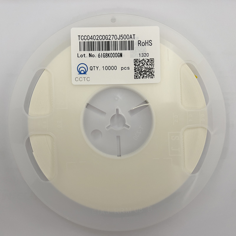 三環(huán)貼片電容TCC0402C0G270J500AT