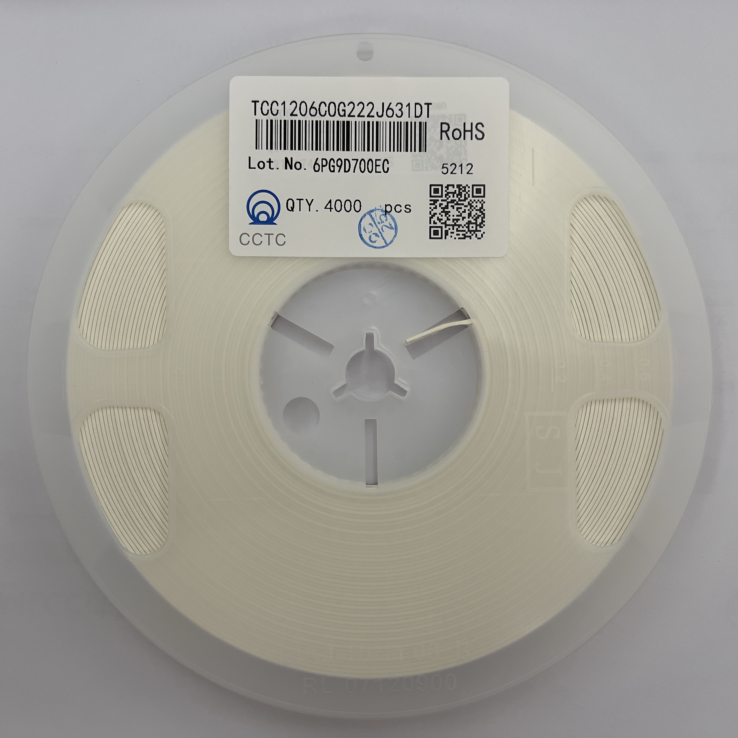 三環(huán)貼片電容TCC1206C0G222J631DT